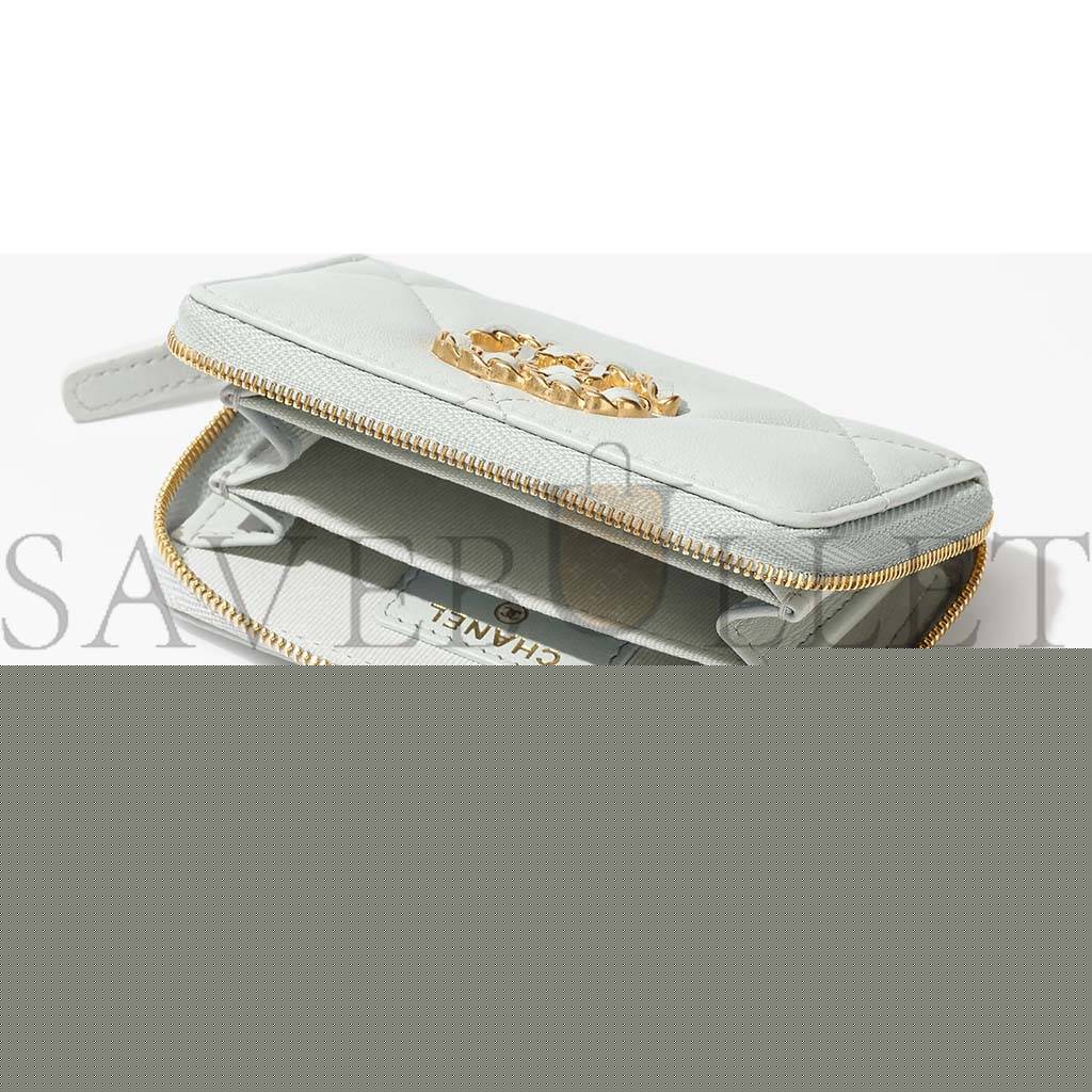 Ch*el 19 zipped coin purse ap0949 b04852 nn268 (11*7.5*2cm)